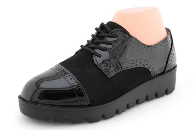 TTP Women Round Toe Platform Cap Toe Brogue Derby HT2422-1