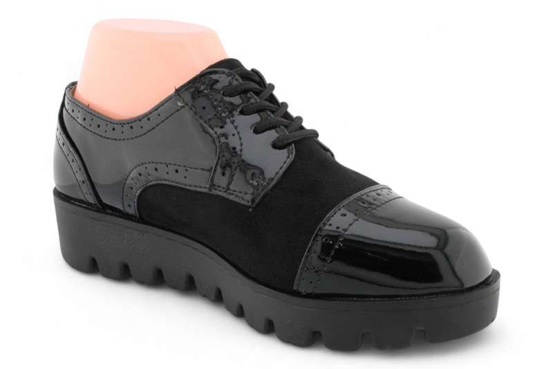 TTP Women Round Toe Platform Cap Toe Brogue Derby HT2422-1