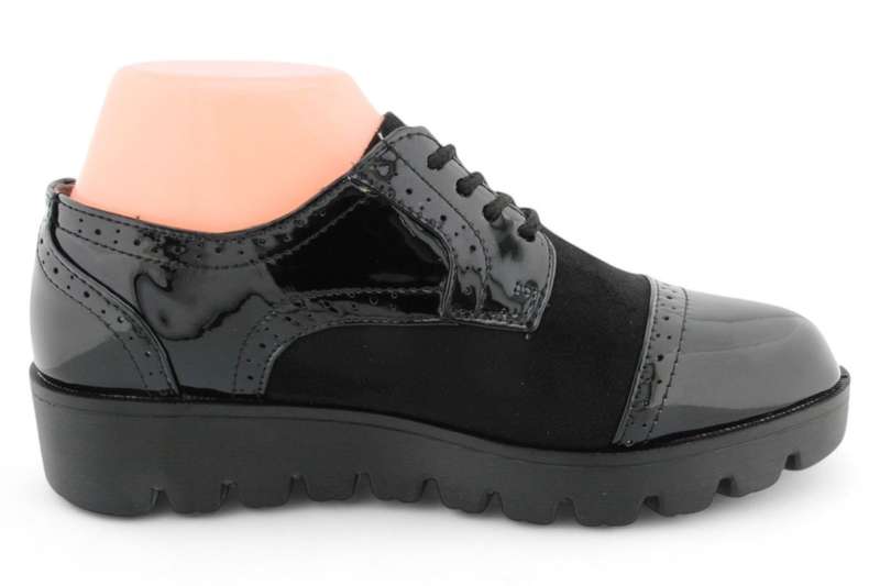 TTP Women Round Toe Platform Cap Toe Brogue Derby HT2422-1