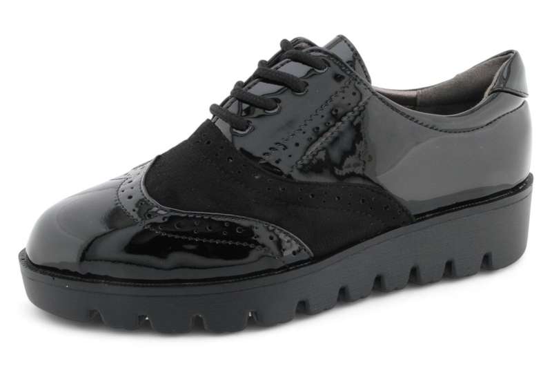 TTP Women Round Toe Platform Derby with Brogue Detail HT2422-2