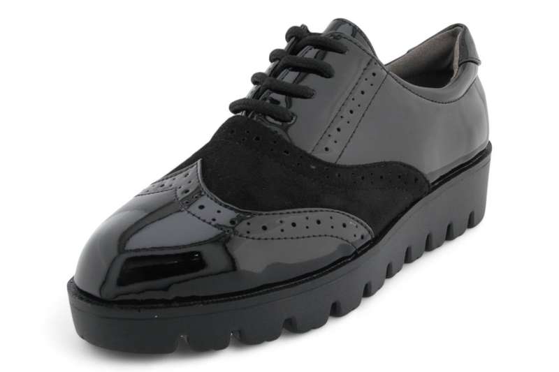 TTP Women Round Toe Platform Derby with Brogue Detail HT2422-2