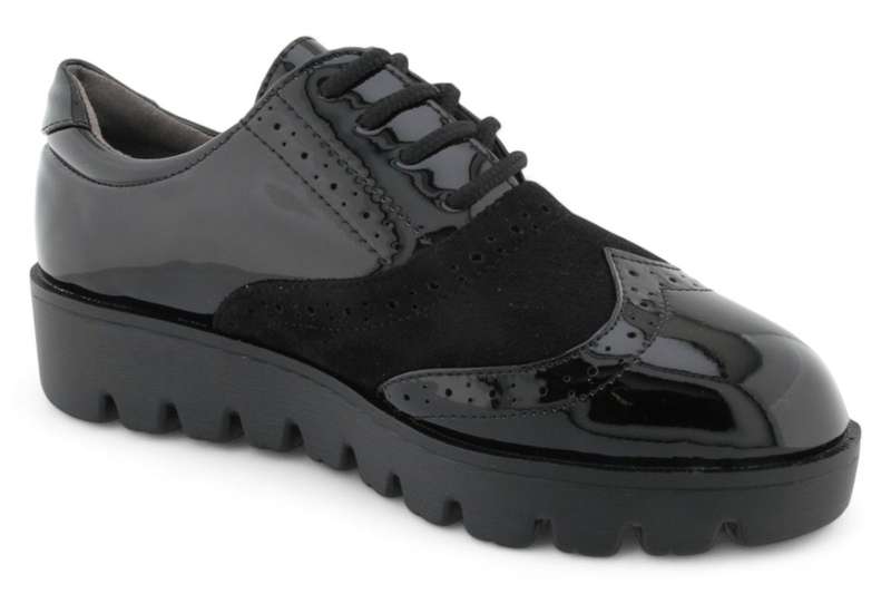 TTP Women Round Toe Platform Derby with Brogue Detail HT2422-2