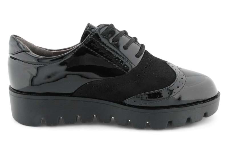TTP Women Round Toe Platform Derby with Brogue Detail HT2422-2