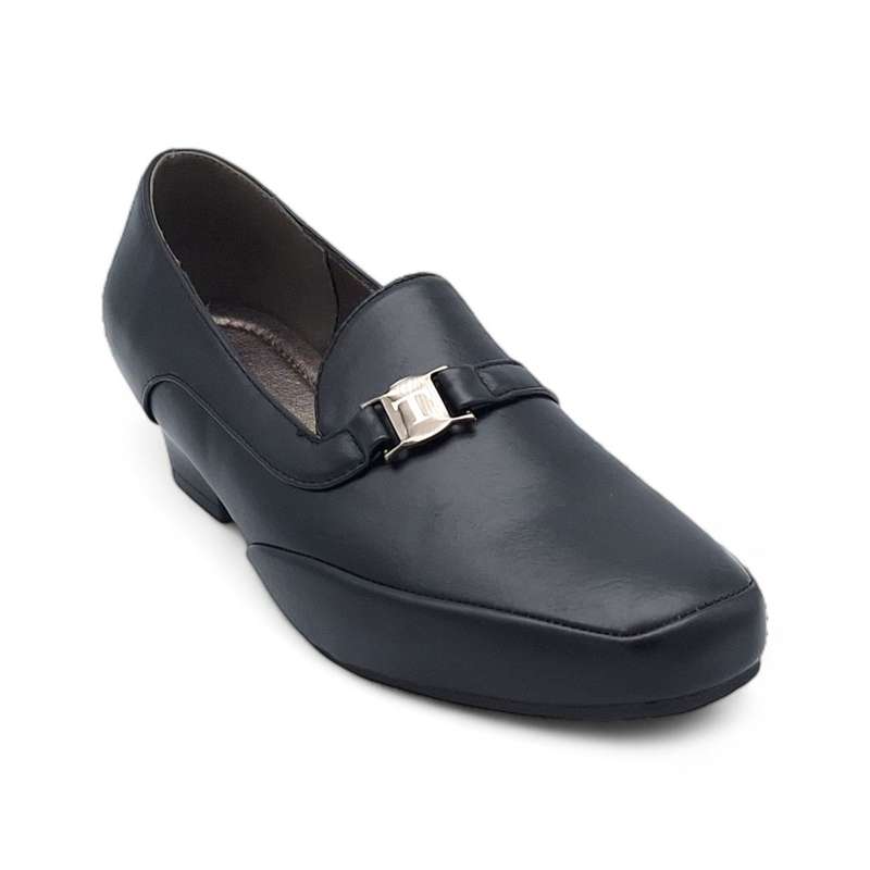 TTP Women Square Toe PU Block Heels HT727-1