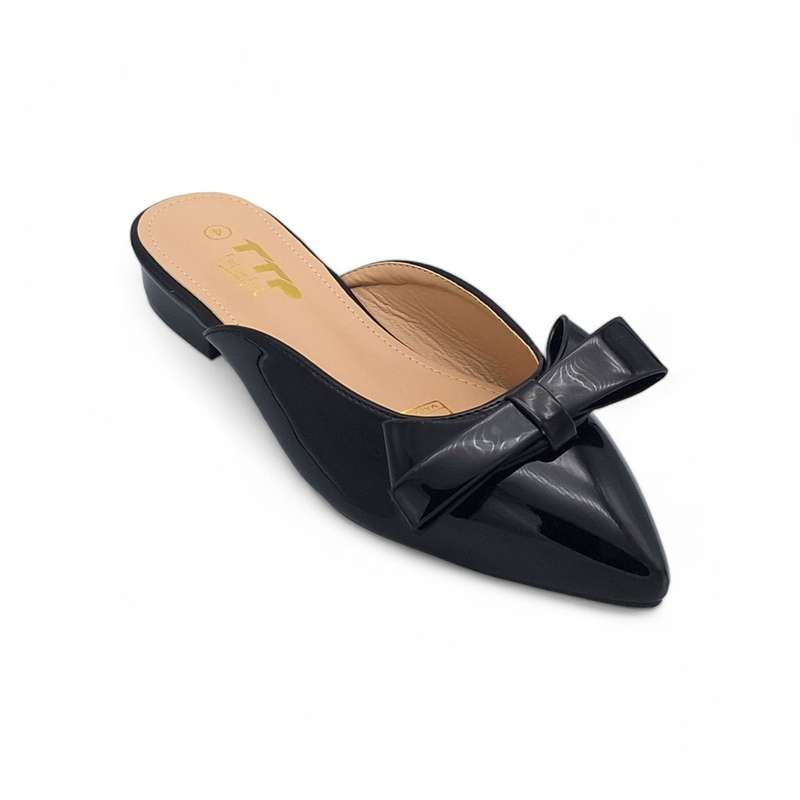 TTP Women Point Toe Sandals with Ribbon Decor JSF83