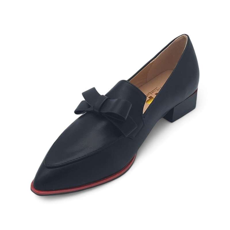 TTP - Women Pointed Toe PVC Sole Slip-on Flats JSF99