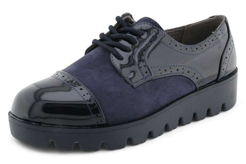 TTP Women Round Toe Platform Cap Toe Brogue Derby HT2422-1