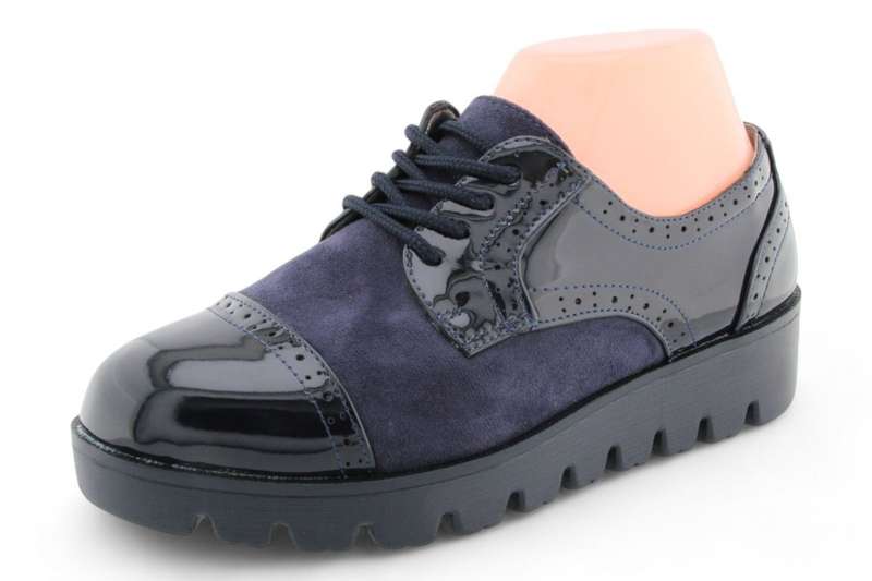 TTP Women Round Toe Platform Cap Toe Brogue Derby HT2422-1