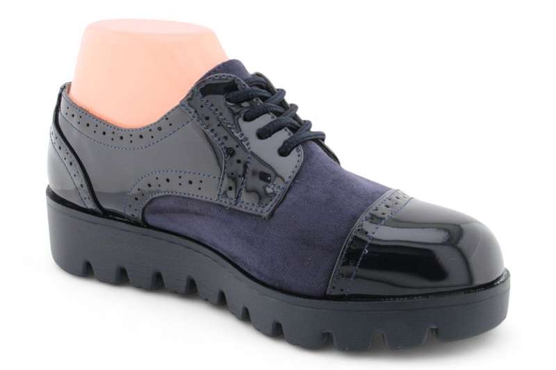 TTP Women Round Toe Platform Cap Toe Brogue Derby HT2422-1