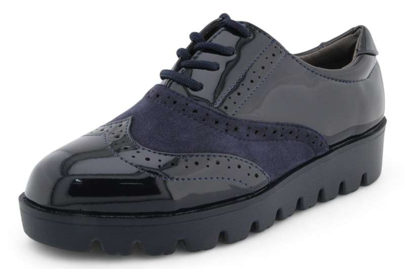 TTP Women Round Toe Platform Derby with Brogue Detail HT2422-2