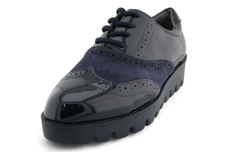 TTP Women Round Toe Platform Derby with Brogue Detail HT2422-2