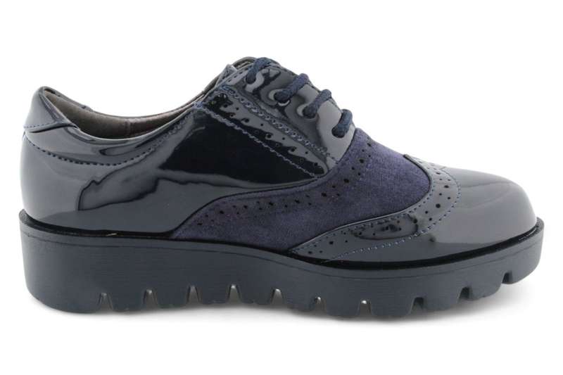 TTP Women Round Toe Platform Derby with Brogue Detail HT2422-2