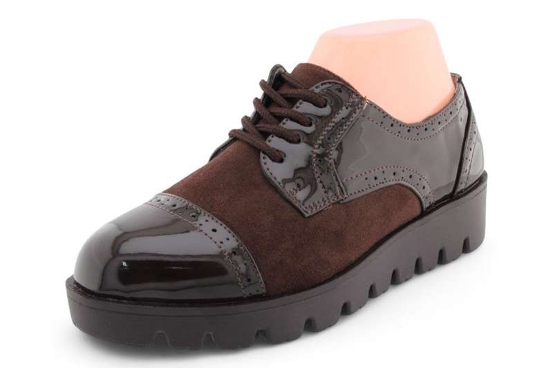 TTP Women Round Toe Platform Cap Toe Brogue Derby HT2422-1