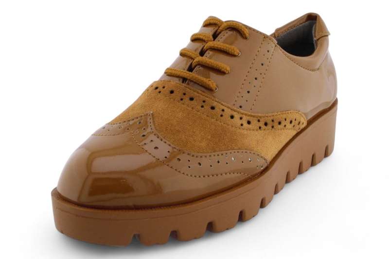 TTP Women Round Toe Platform Derby with Brogue Detail HT2422-2