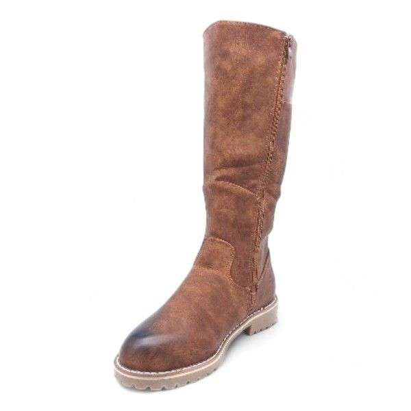 Women Fashion Mid Calf Boots with Side Zipper XB240312