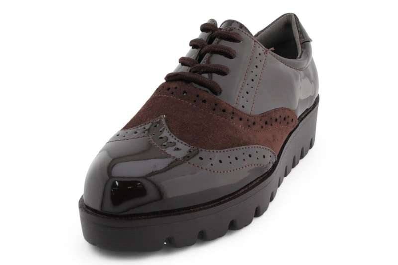 TTP Women Round Toe Platform Derby with Brogue Detail HT2422-2