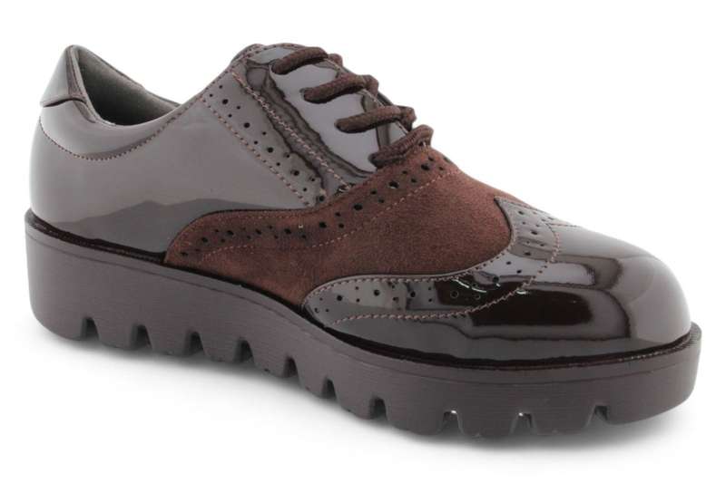 TTP Women Round Toe Platform Derby with Brogue Detail HT2422-2