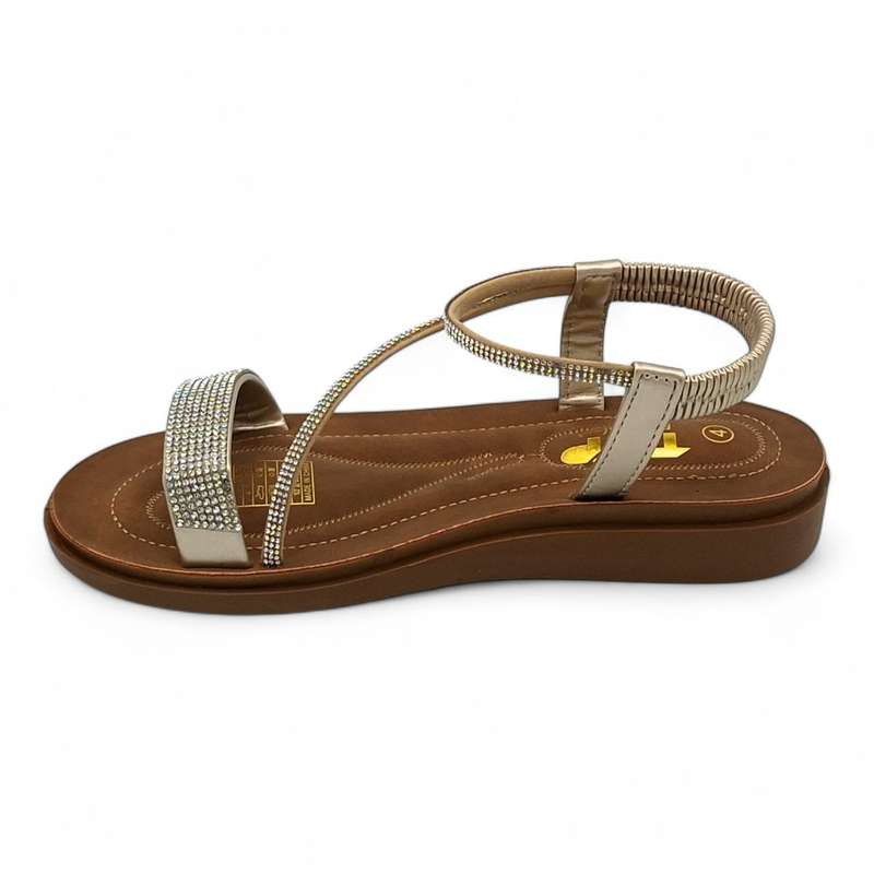 TTP Women Comfortable Sandal with Elasticated Ankle Strap - MJ251010-1