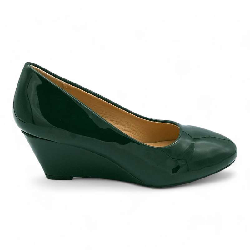TTP Women Patent Wedge Heels JSF85