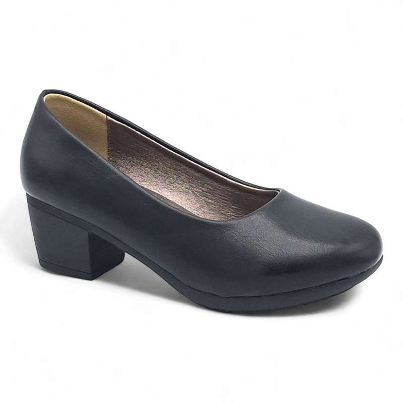 TTP Women Elegant Sleek Block Heel Courts HT3801