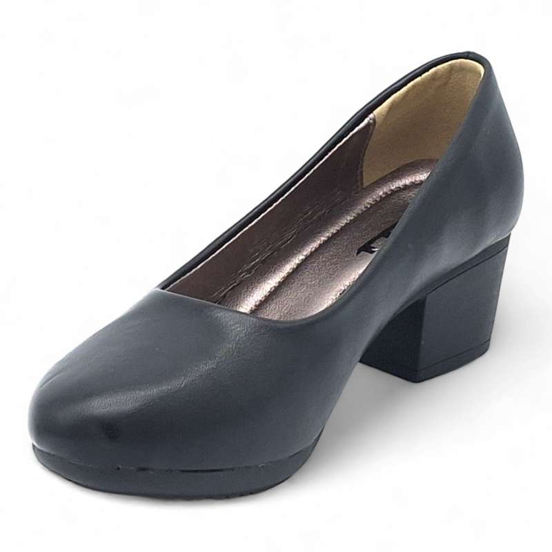 TTP Women Elegant Sleek Block Heel Courts HT3801