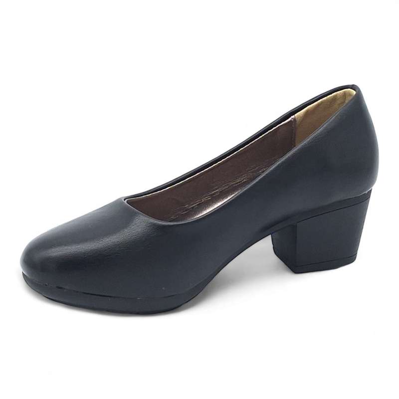 TTP Women Elegant Sleek Block Heel Courts HT3801
