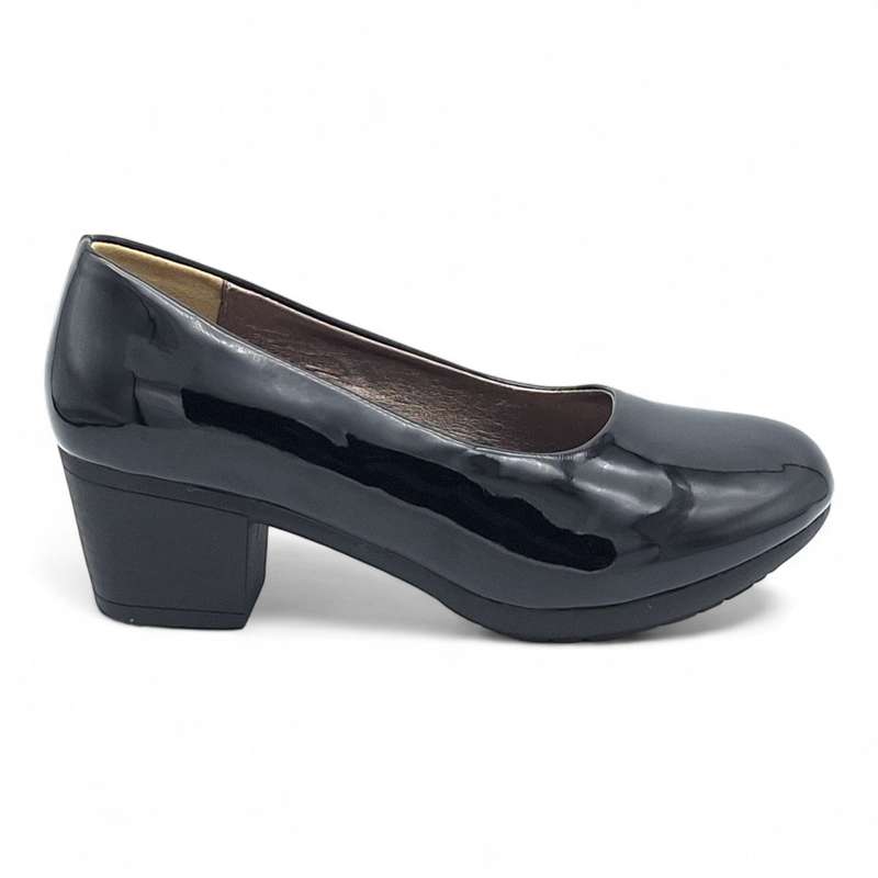 TTP Women Elegant Sleek Block Heel Courts HT3801