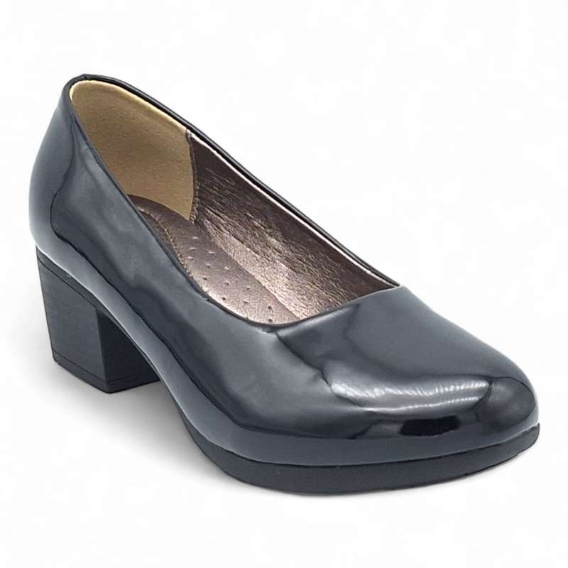 TTP Women Elegant Sleek Block Heel Courts HT3801