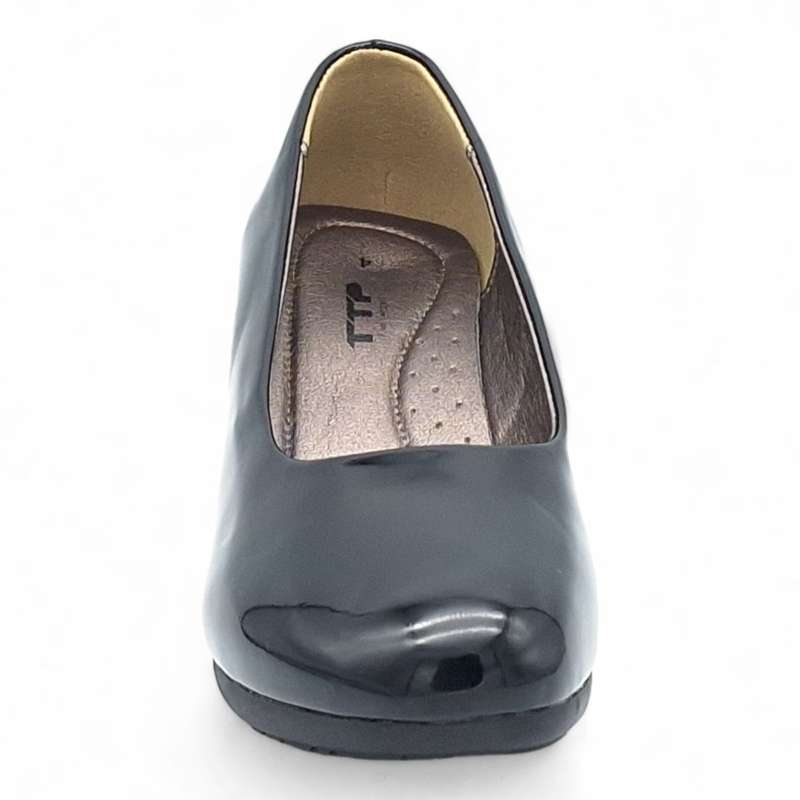 TTP Women Elegant Sleek Block Heel Courts HT3801