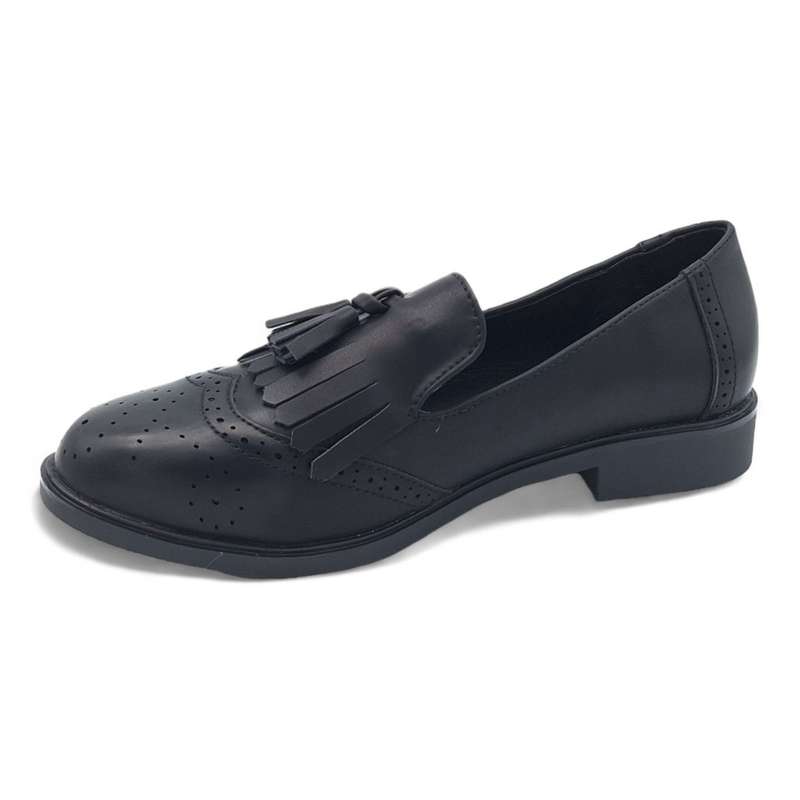 TTP Women's Round Toe Semi Brogue with Fashion Vamp Decor JSF72