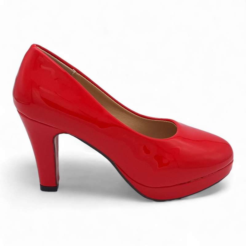 TTP Women Patent PU Platform Heels JSF79