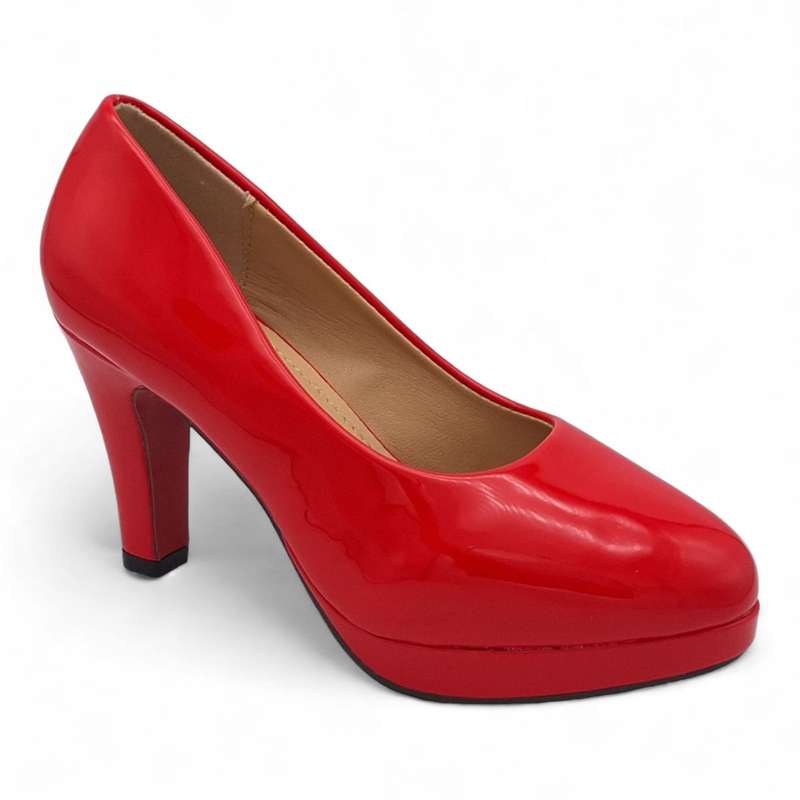 TTP Women Patent PU Platform Heels JSF79