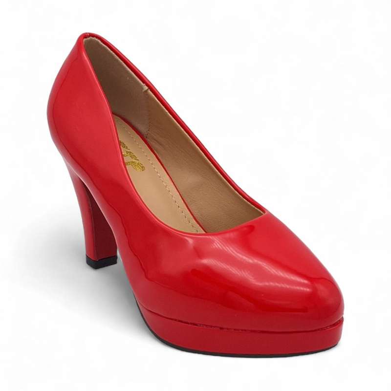 TTP Women Patent PU Platform Heels JSF79