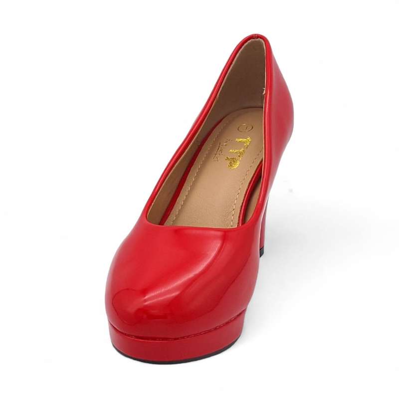 TTP Women Patent PU Platform Heels JSF79