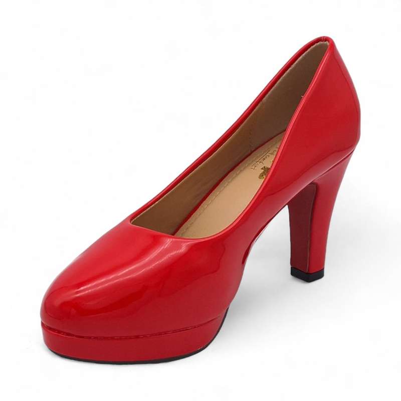 TTP Women Patent PU Platform Heels JSF79
