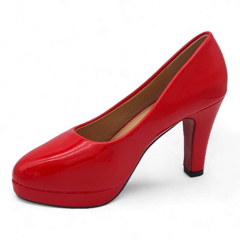 TTP Women Patent PU Platform Heels JSF79