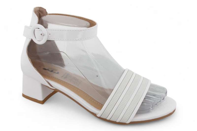 TTP Women Patent Block Heel Sandals with Embellished Front Strap HT240625-7
