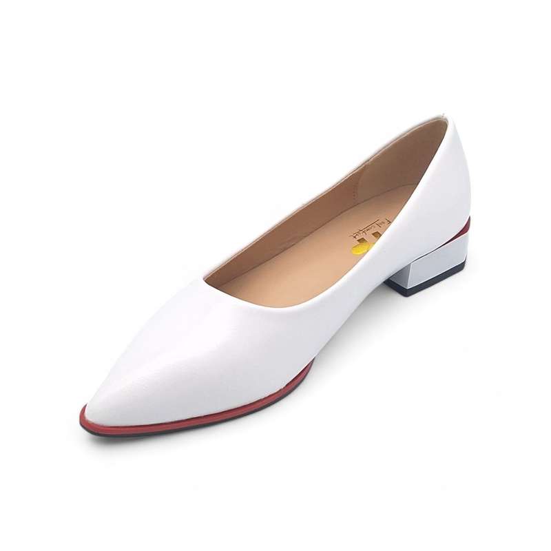TTP - Women Pointed Toe PVC Sole Slip-on Flats JSF100