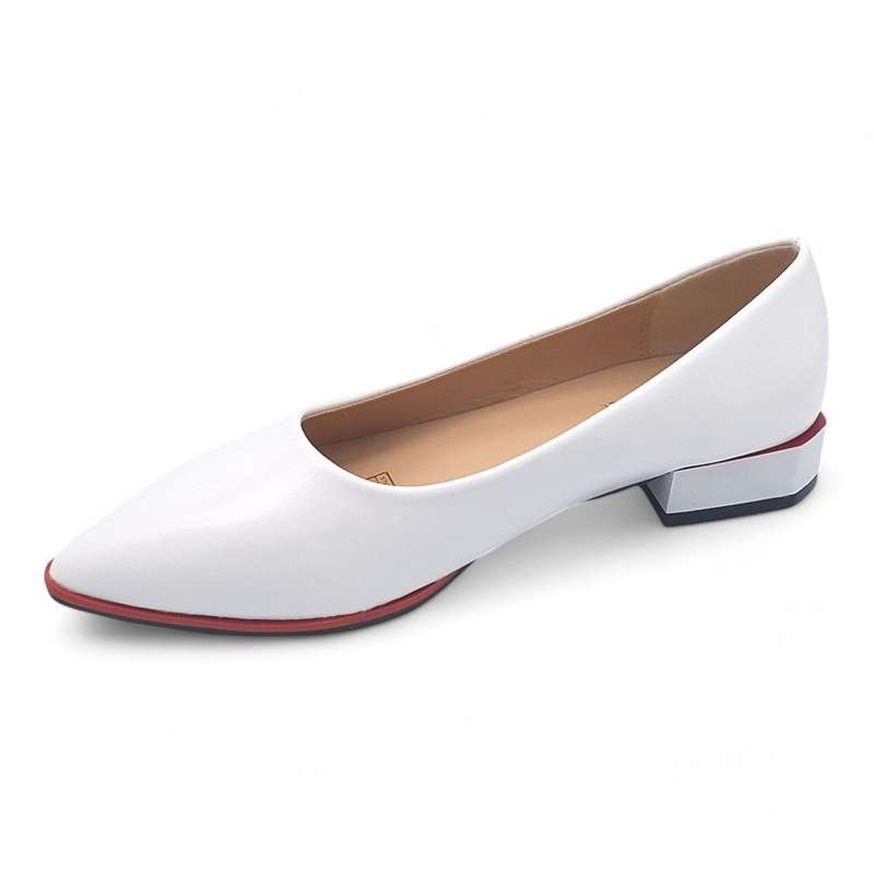 TTP - Women Pointed Toe PVC Sole Slip-on Flats JSF100