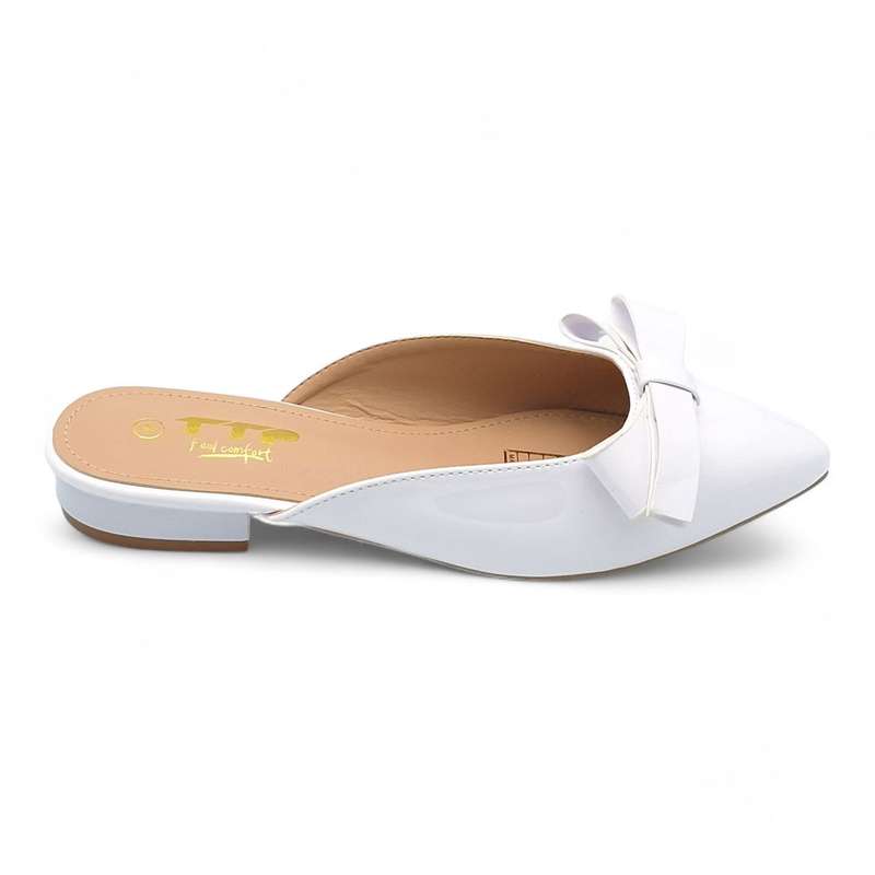 TTP Women Point Toe Sandals with Ribbon Decor JSF83