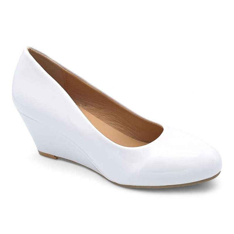 TTP Women Patent Wedge Heels JSF85