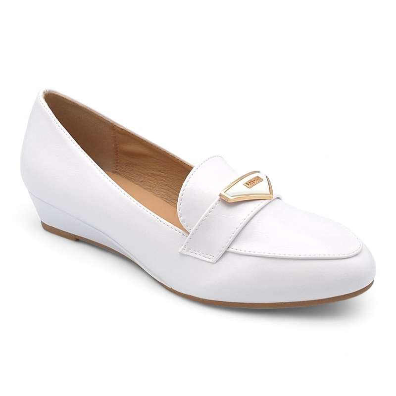 TTP Women PU Low Wedge Heels with Vamp Decor JSF91