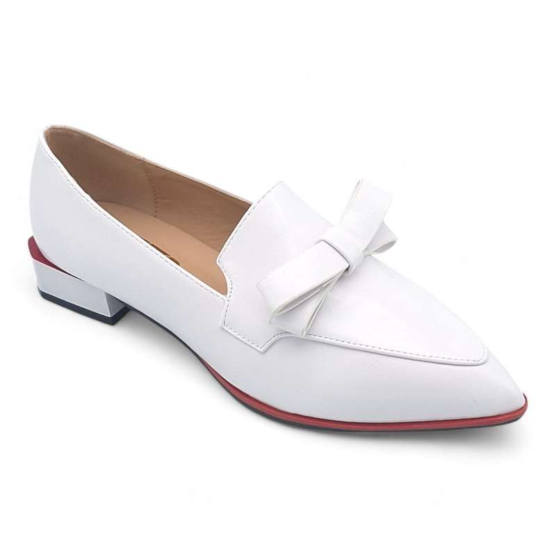 TTP - Women Pointed Toe PVC Sole Slip-on Flats JSF99
