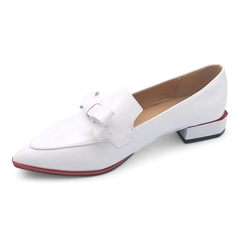 TTP - Women Pointed Toe PVC Sole Slip-on Flats JSF99