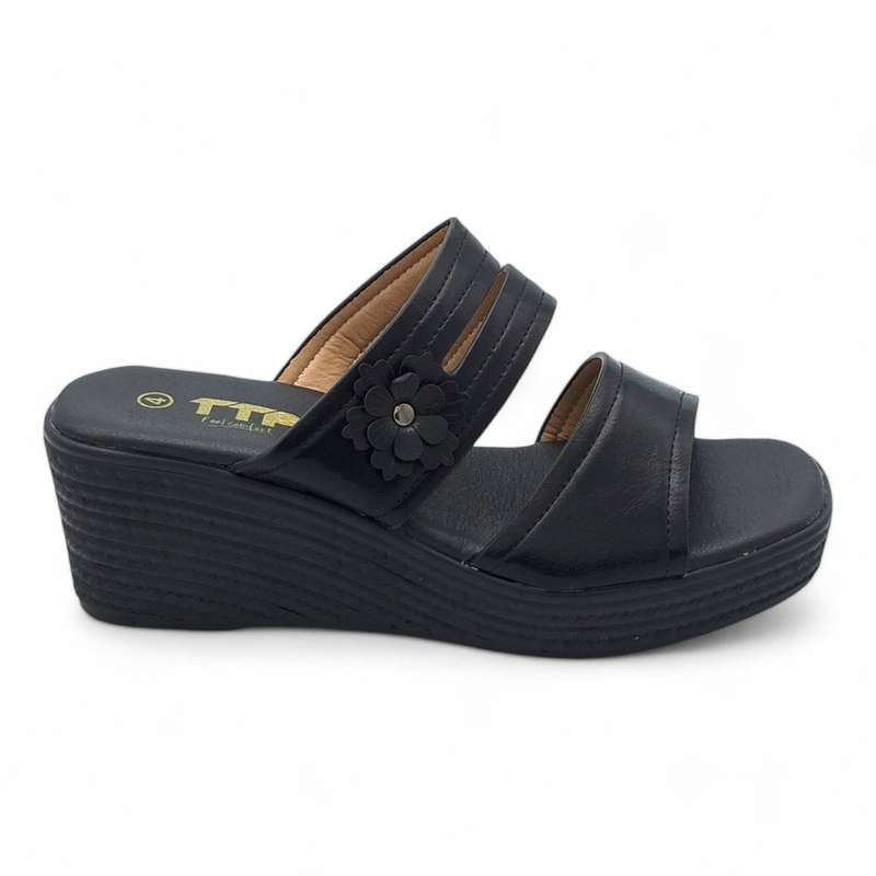 TTP Women Slip On Wedge Heel Sandals XB2399-1