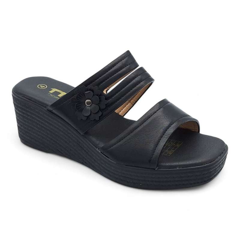 TTP Women Slip On Wedge Heel Sandals XB2399-1