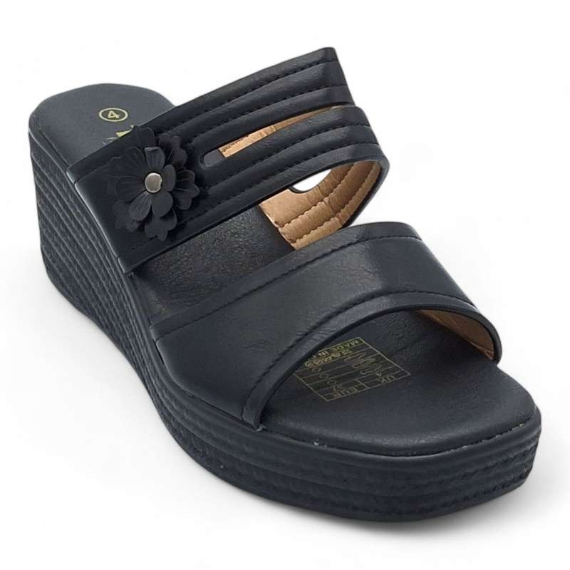 TTP Women Slip On Wedge Heel Sandals XB2399-1