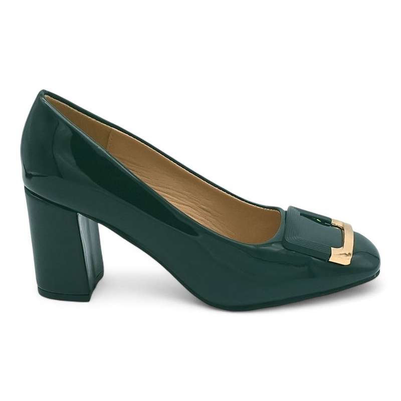 TTP Women Patent PU Block Heels JSF15-1