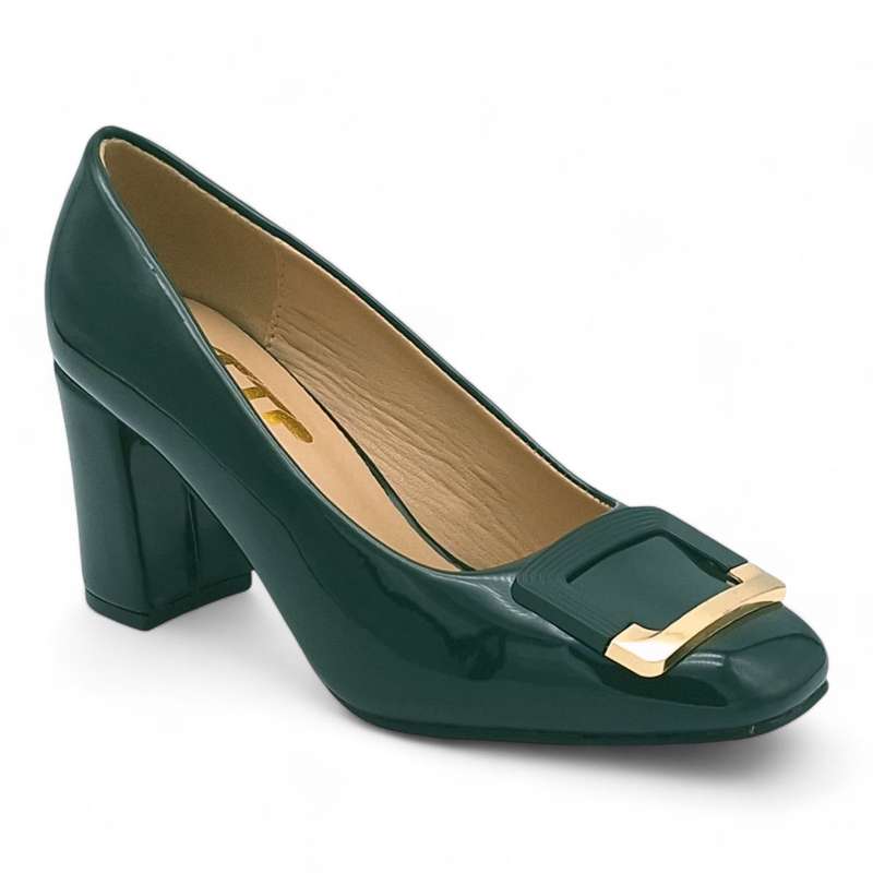 TTP Women Patent PU Block Heels JSF15-1