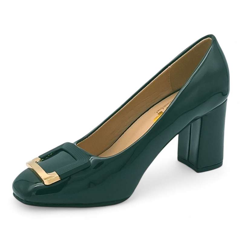 TTP Women Patent PU Block Heels JSF15-1